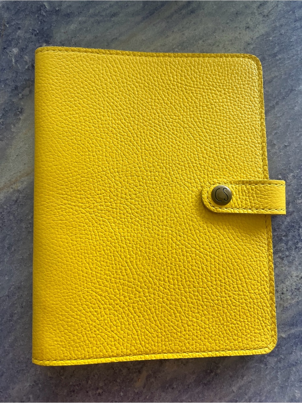 New Chic Sparrow A5 Number 10 TN Folio Leather Secret Garden Buttercup Yellow